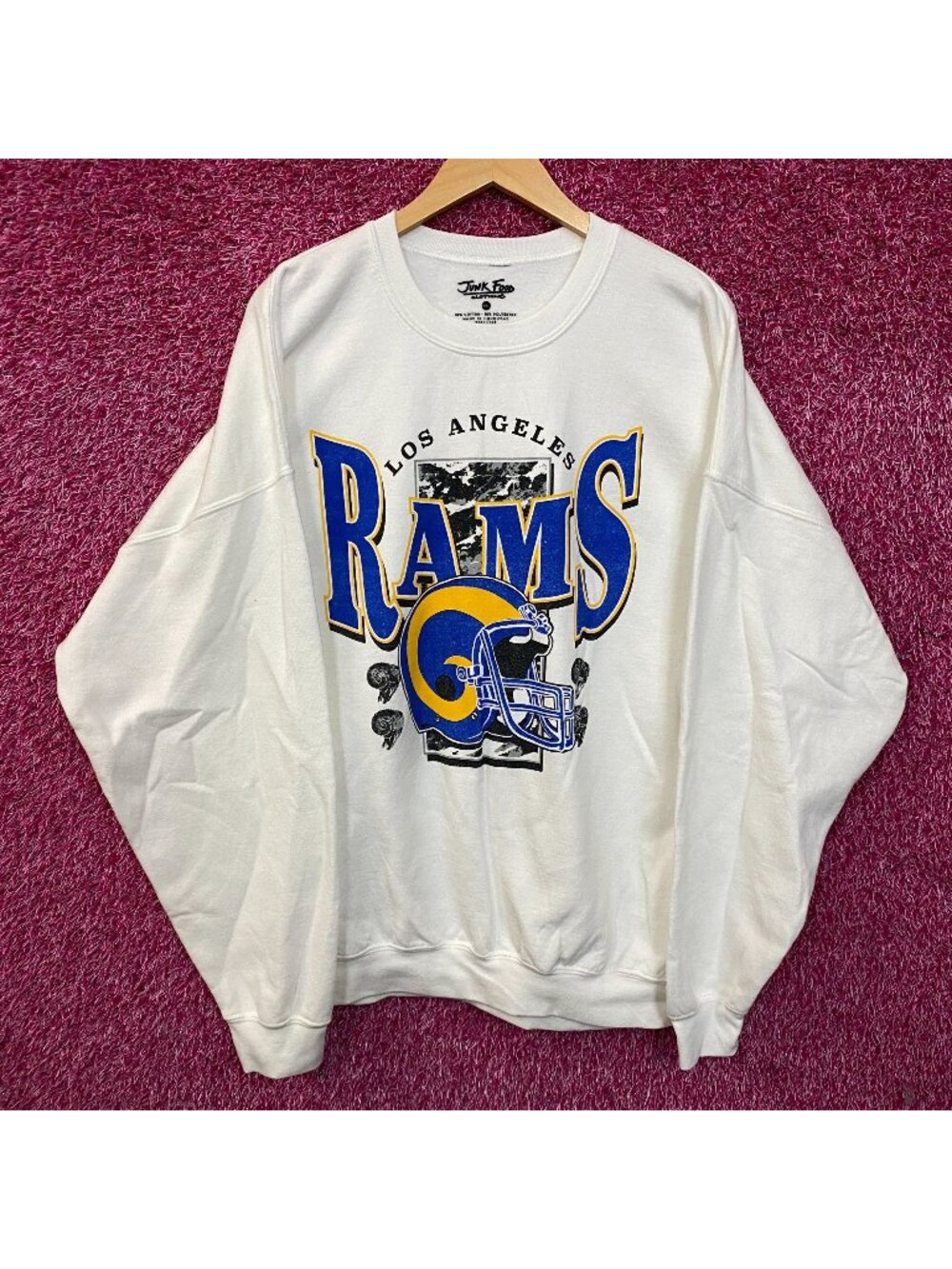 Junk Food Clothing Los Angeles Rams Conversion Crew Fleece 2XL
